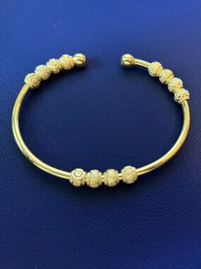 Count Me Healthy Original Gold Tone Fitness Tracker Bracelet | Activity Tracking